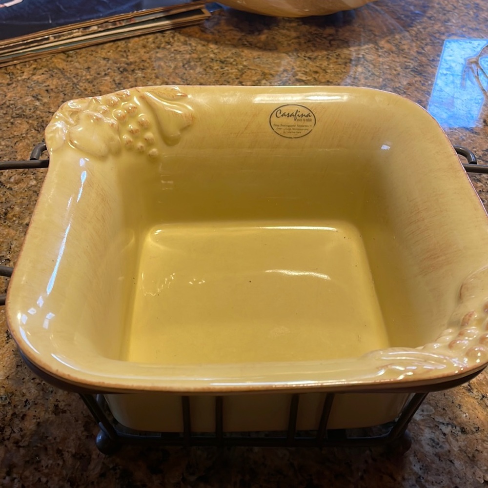 CASAFINA STONEWARE CASSEROLE